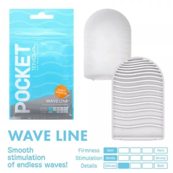 TENGA - MASTURBATEUR DE POCHE WAVE LINE