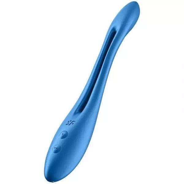 SATISFYER - VIBRATEUR MULTI �LASTIQUE GAME BLEU