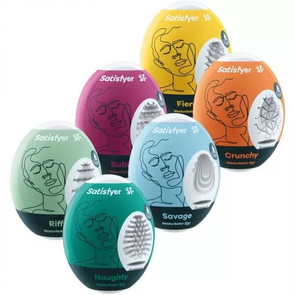 SATISFYER - OEUFS MASTURBATEURS ENSEMBLE DE 6 UNIT�S