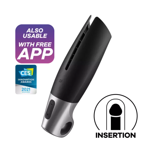 SATISFYER - MASTURBATEUR PUISSANT NOIR