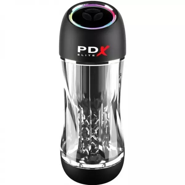 PDX ELITE - VIBRATEUR STROKER VIEWTUBE PRO TRANSPARENT