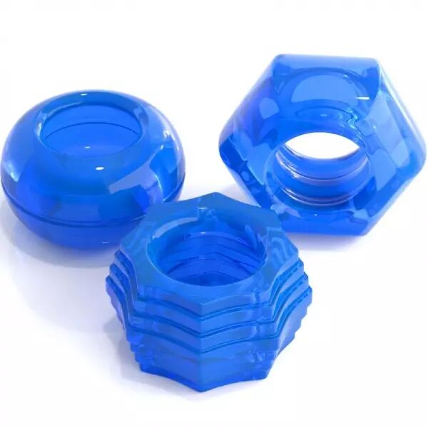 CLASSIX - LOT DE 3 ANNEAUX P�NIS BLEU