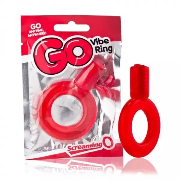 SCREAMING O - ANNEAU P�NIEN VIBREUR GO ROUGE