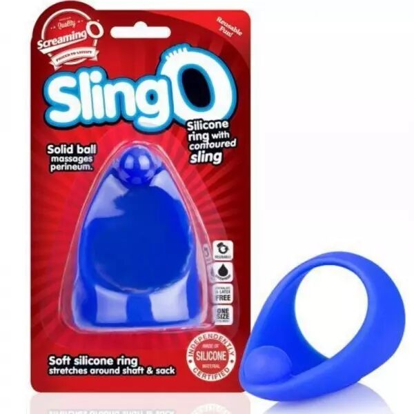 SCREAMING O - ANNEAU P�NIEN SLINGO BLEU