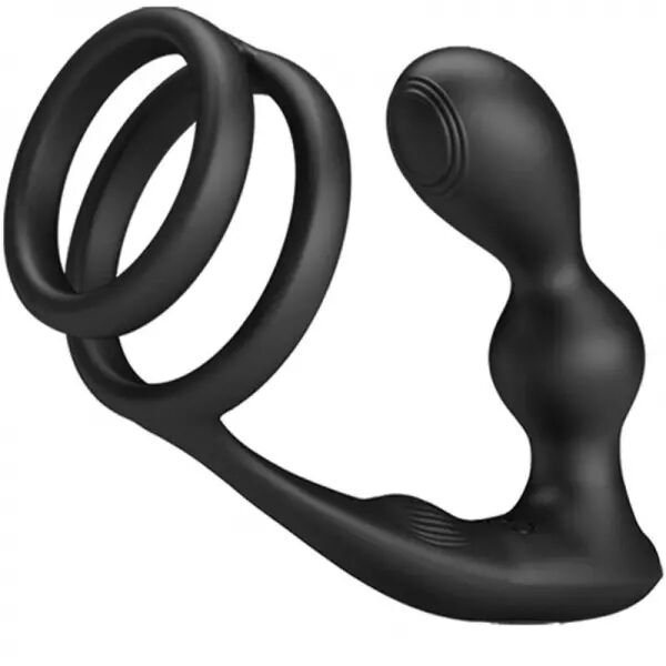 PRETTY LOVE - ANNEAU P�NIS MARSHALL AVEC PLUG ANAL VIBRANT AVEC T�L�COMMANDE