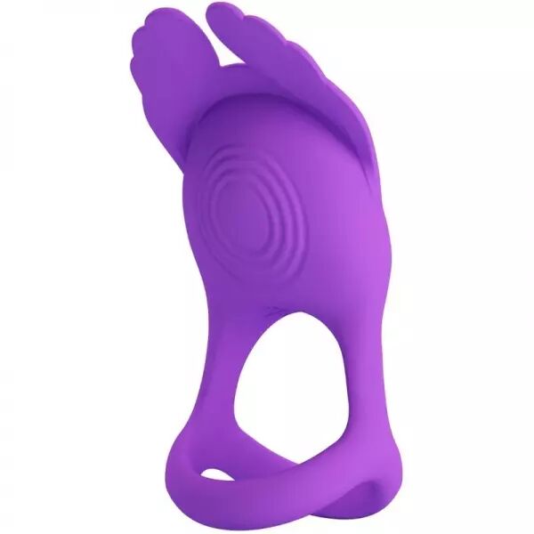 PRETTY LOVE - ANNEAU P�NIS VIBRANT 7 VIBRATIONS SILICONE VIOLET