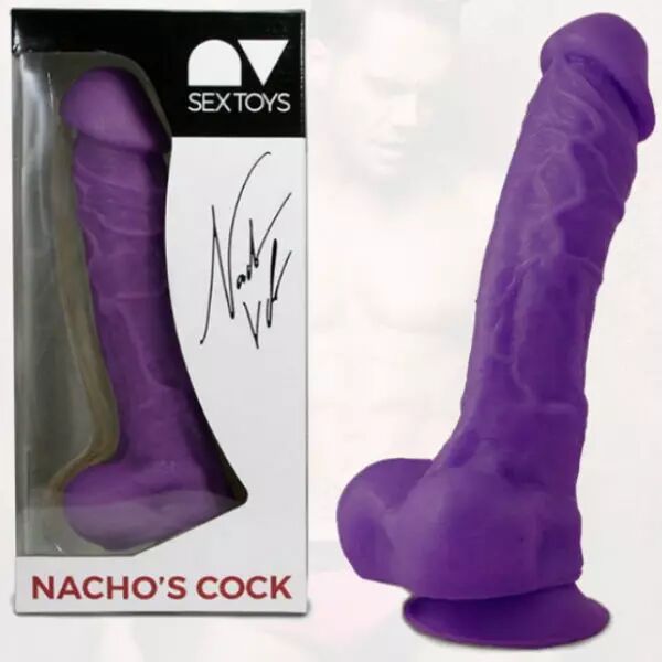 NACHO VIDAL - R�PLIQUE DE P�NIS NACHO VIDAL 24CM LILAS