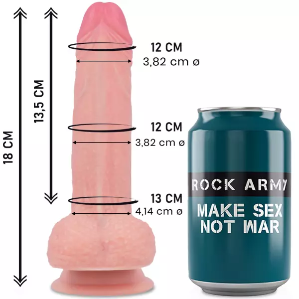 ROCKARMY - SILICONE LIQUIDE PREMIUM MUSTANG R�ALISTE 18CM