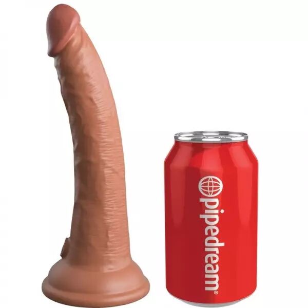 KING COCK - ELITE GODE R�ALISTE EN SILICONE 17.8 CM CARAMEL