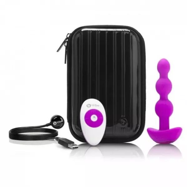B-VIBE - TRIPLET ANAL T�L�COMMANDE BILLES ROSE