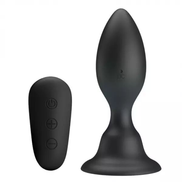 MR PLAY - PLUG ANAL AVEC T�L�COMMANDE VIBRATION NOIRE