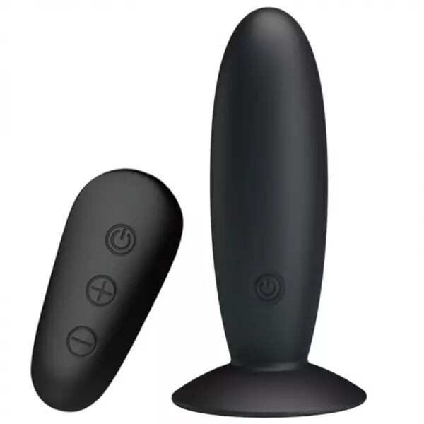 MR PLAY - PLUG ANAL AVEC T�L�COMMANDE VIBRATION NOIRE