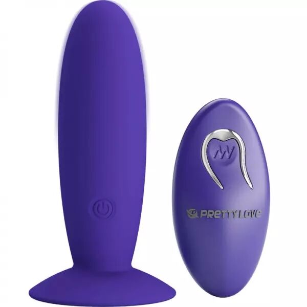 PRETTY LOVE - VIBRATEUR ANAL YOUTH PLUG T�L�COMMANDE VIOLET