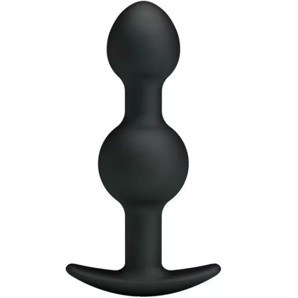 PRETTY LOVE - BALLES ANAL EN SILICONE SP�CIALE STIMULATION 10.3 CM NOIRES