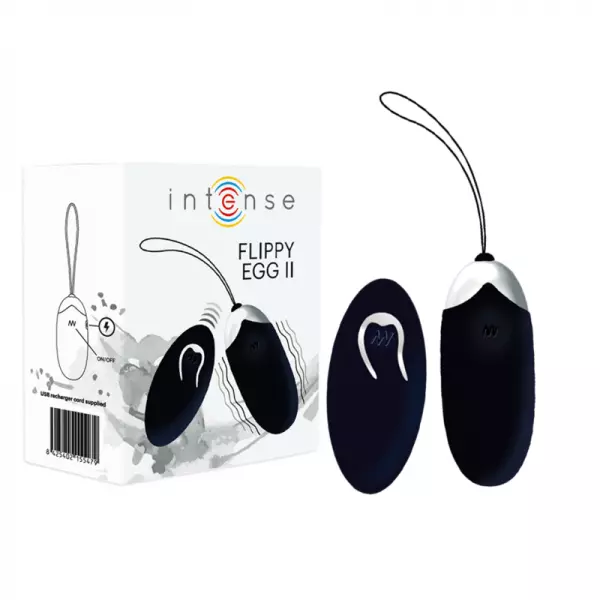 INTENSE - OEUF VIBRANT FLIPPY II AVEC T�L�COMMANDE NOIR