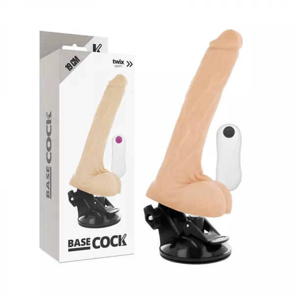 BASECOCK - VIBRATEUR NATUREL R�ALISTE T�L�COMMANDE 19 CM