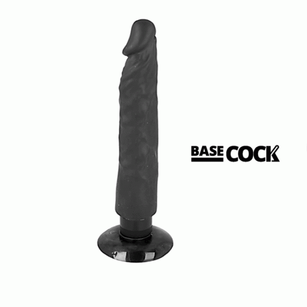 BASECOCK - VIBRATEUR R�ALISTE 2-1 NOIR 20 CM