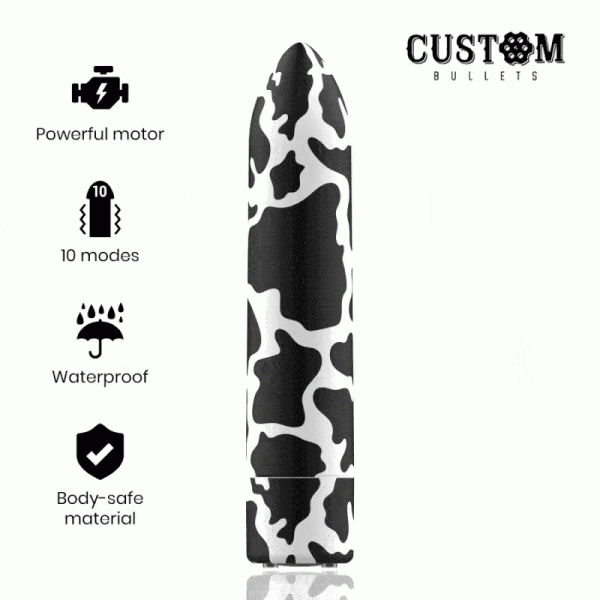 CUSTOM BULLETS - PERSONNALIS�S RECHARGEABLE VACHE 10 INTENSITIES