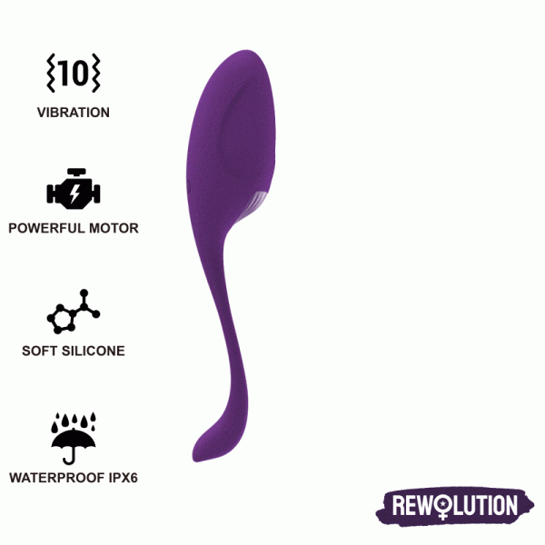 REWOLUTION - REWOVO T�L�COMMANDE VIBRATEUR  OEUFS
