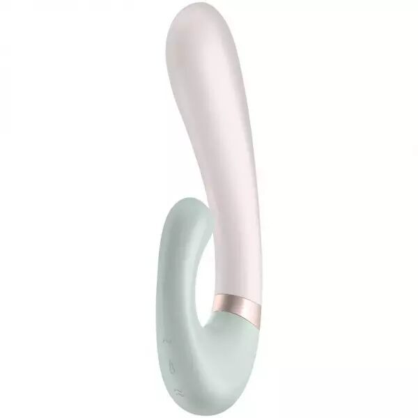 SATISFYER - APPLICATION HEAT WAVE VIBRATEUR BLANC