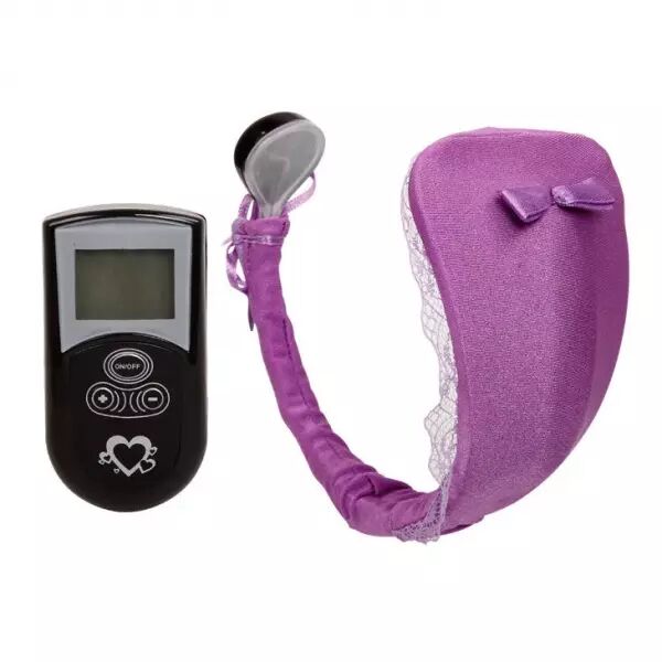 BAILE - STRING AVEC VIBRATEUR AVEC T�L�COMMANDE LILAS