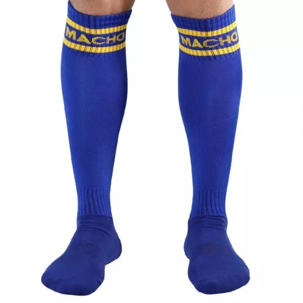 MACHO - CHAUSSETTES LONGUES TAILLE UNIQUE BLEU