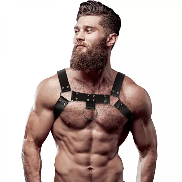 FETISH SUBMISSIVE ATTITUDE - HARNAIS POITRINE EN CUIR �COLOGIQUE POUR HOMMES