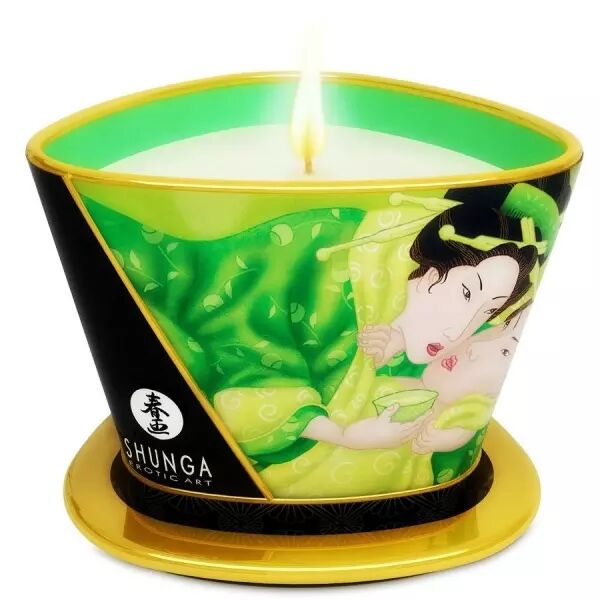 SHUNGA - MINI CARESSE � LA BOUGIE DE MASSAGE T VERT 170 ML