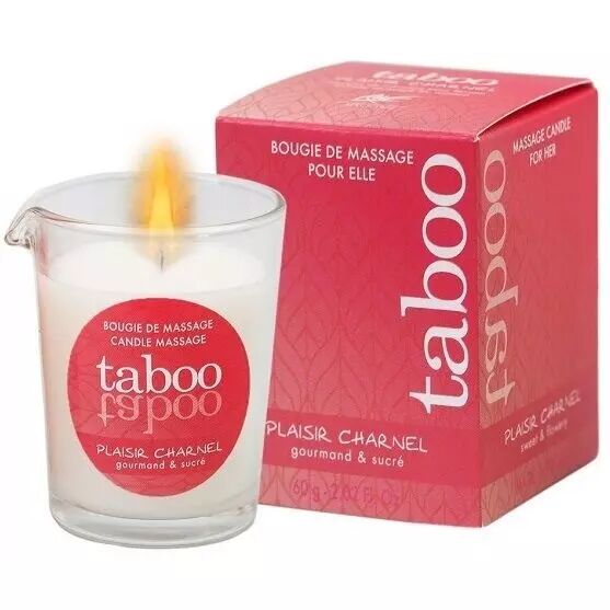 RUF - BOUGIE DE MASSAGE TABOU POUR SON PLAISIR CHARNEL AR�ME FLEUR DE CACAO