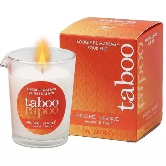 RUF - BOUGIE DE MASSAGE TABOO POUR SON AR�ME PECHE SUCRE NECTARINE