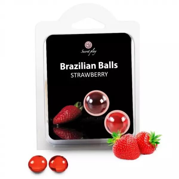 SECRETPLAY - 2 BOULES BR�SILIENNES FRAISE