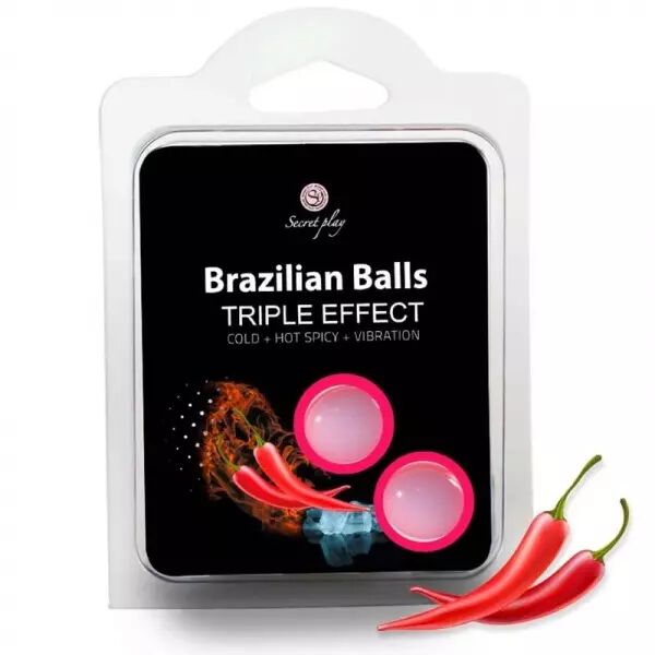 SECRETPLAY - SET 2 BALLES BR�SILIENNES TRIPLE EFFET