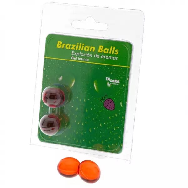 TALOKA - 2 BOULES BR�SILIENNES GEL INTIME FRAISE