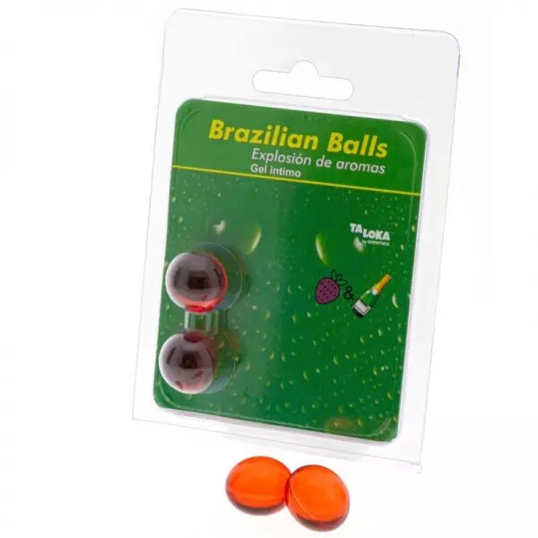 TALOKA - 2 BOULES BR�SILIENNES GEL INTIME FRAISES & CHAMPAGNE