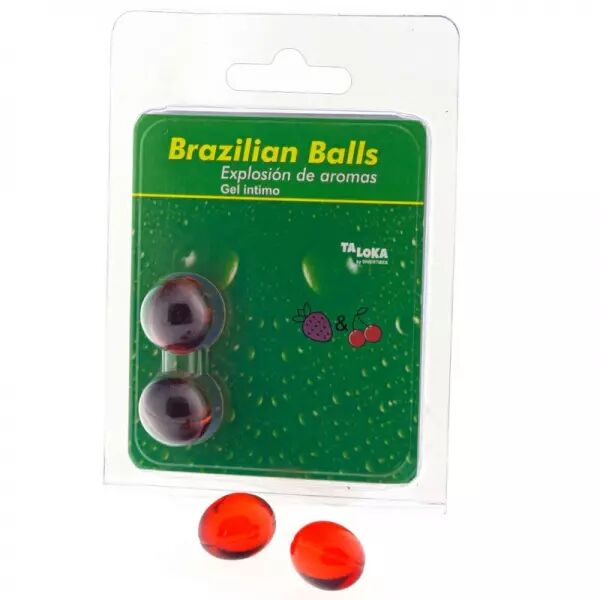 TALOKA - 2 BOULES BR�SILIENNES GEL INTIME FRAISE & CERISE