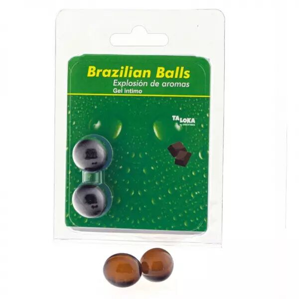 TALOKA - GEL INTIME 2 BOULES BR�SILIENNES AU CHOCOLAT