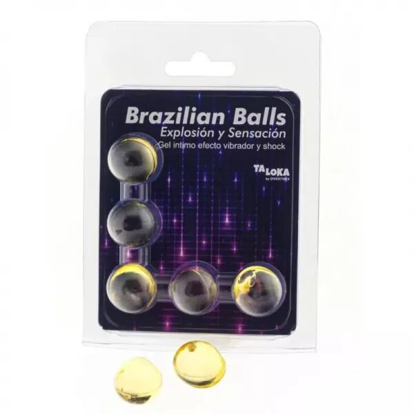 TALOKA - 5 BALLES BR�SILIENNES VIBRANT & EFFET DE CHOC GEL EXCITANT