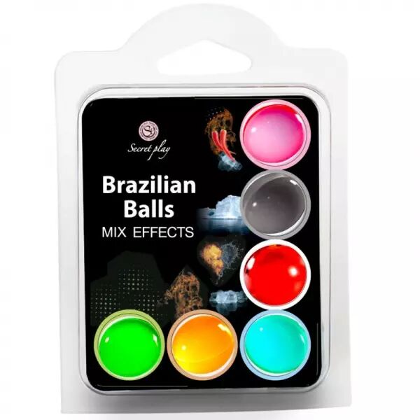SECRET PLAY SET 6 BALLES BR�SILIENNES EFFET MIX