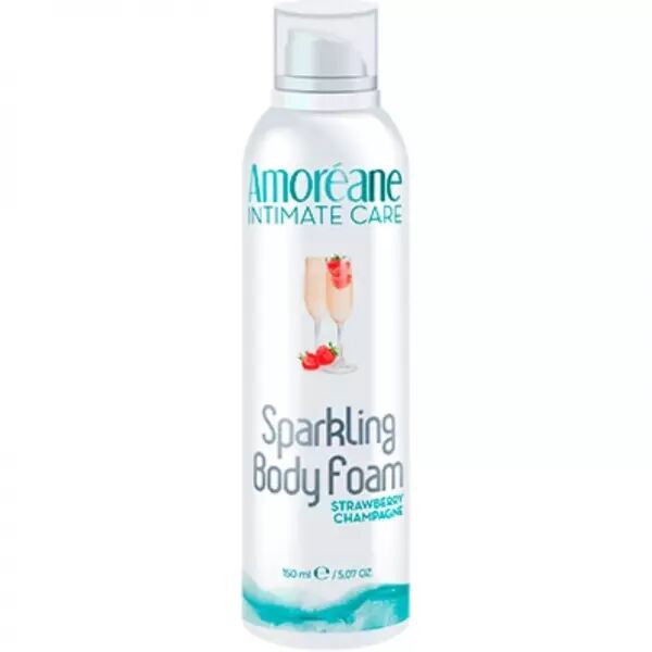 AMOREANE - MASSEUR CORPS MOUSSE FRAISE CHAMPAGNE 150 ML