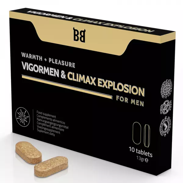 BLACK BULL - VIGORMEN & CLIMAX EXPLOSION PLUS GRAND PLAISIR POUR HOMMES 10 G�LULES