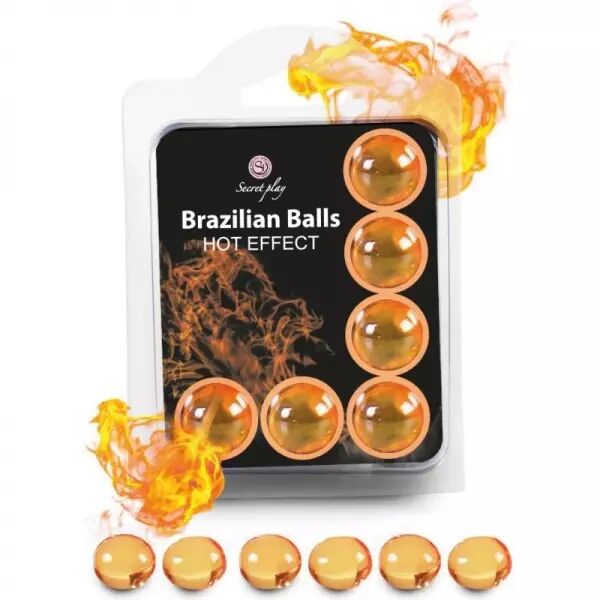 SECRETPLAY - SET 6 BALLES BR�SILIENNES EFFET CHALEUR