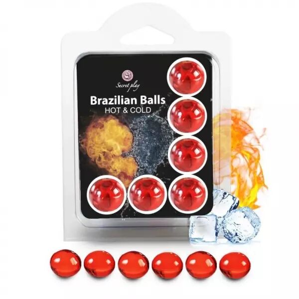 SECRETPLAY - SET 6 BALLES BR�SILIENNES EFFET CHAUD ET FROID