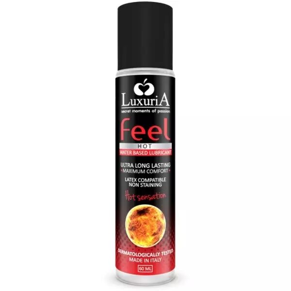 INTIMATELINE - LUXURIA LUBRIFIANT BASE D'EAU FEEL HOT SENSATION 60 ML
