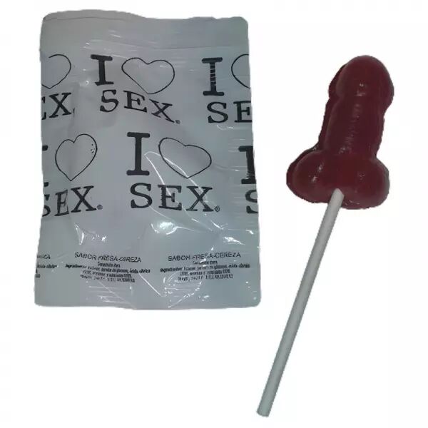 DIABLO PICANTE - SUCETTE P�NIS FRAISE ET CERISE BONBONS