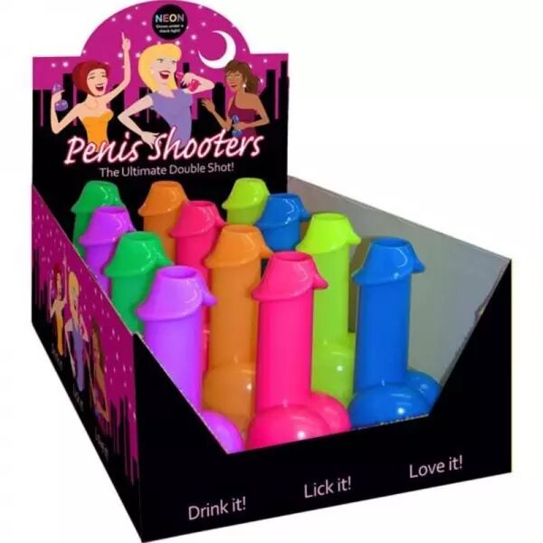 KHEPER GAMES - NEON SHOTS FORM PENIS 1 UNIT� (COULEUR AL�ATOIRE)