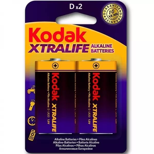 KODAK - PILES ALCALINES XTRALIFE LR20 D LR20 1.5V