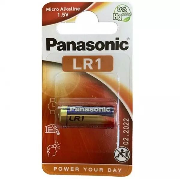 PANASONIC - ALCALINE BATTERY LR1 1.5V BLISTER 1 UNIT�