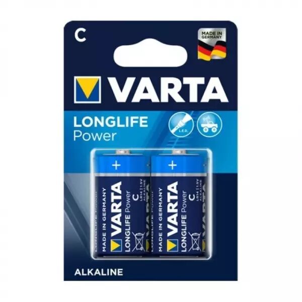 VARTA - LONGLIFE POWER PILE ALCALINE C LR14 2 UNIT�