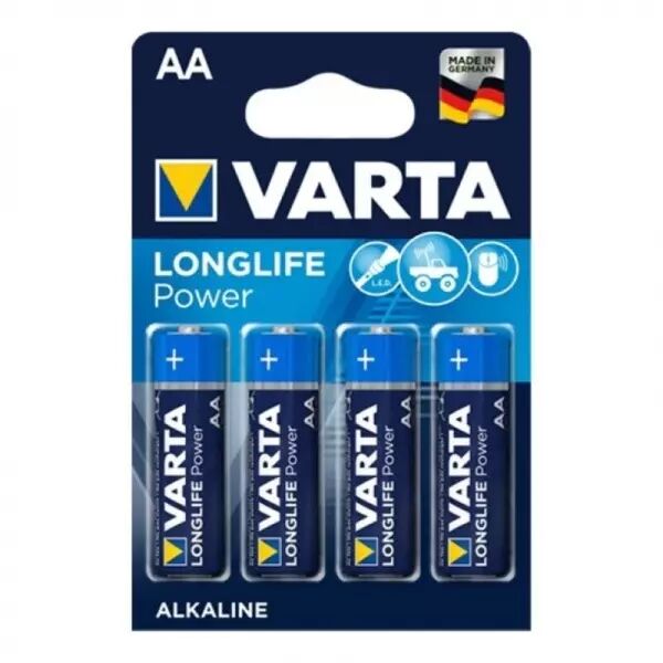 VARTA - PILE ALCALINE LONGLIFE POWER AA LR6 4 UNIT�