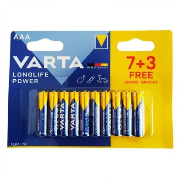VARTA - LONGLIFE POWER PILE ALCALINE AAA LR03 10 UNIT�